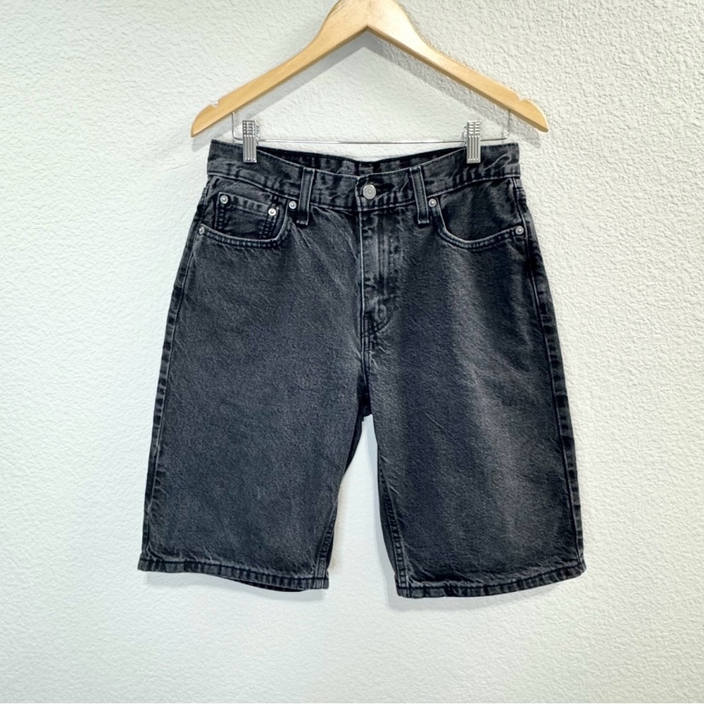 Levi’s 469 Black Denim Shorts Unisex 30